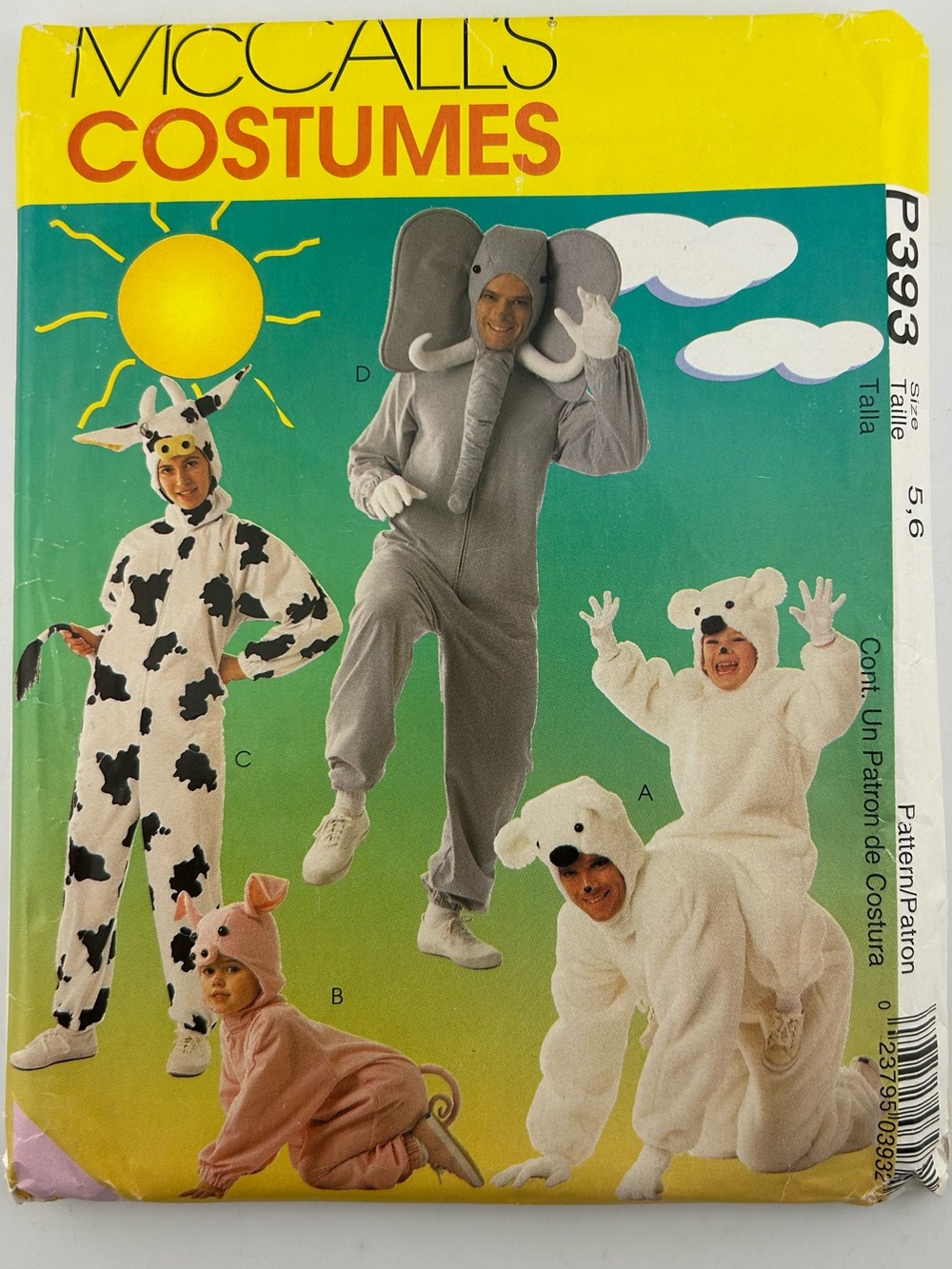 🪡 Vintage McCall’s Costume P393 Sewing Pattern